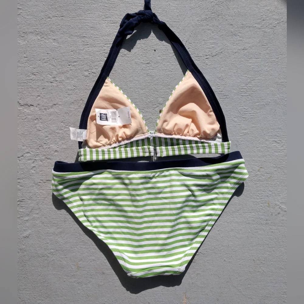 NWT Gap Nautical Striped Bikini Set Medium